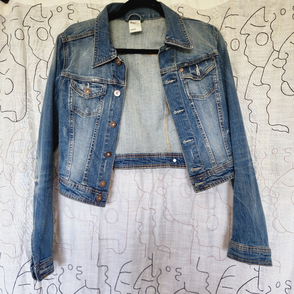 Distressed Denim Jacket